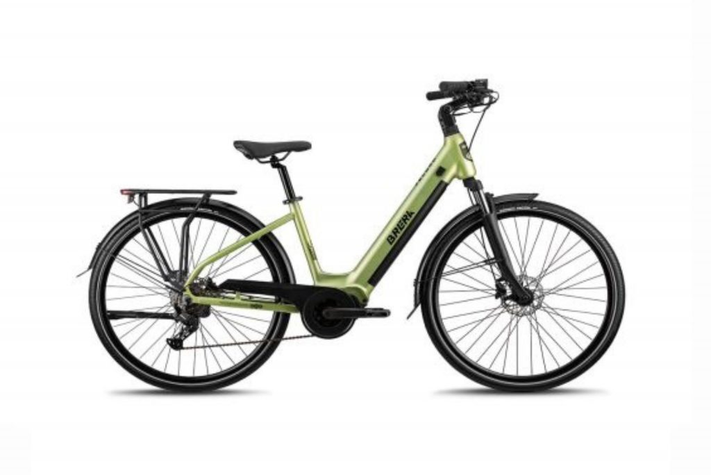 Vélo électrique vert pour déplacements urbains